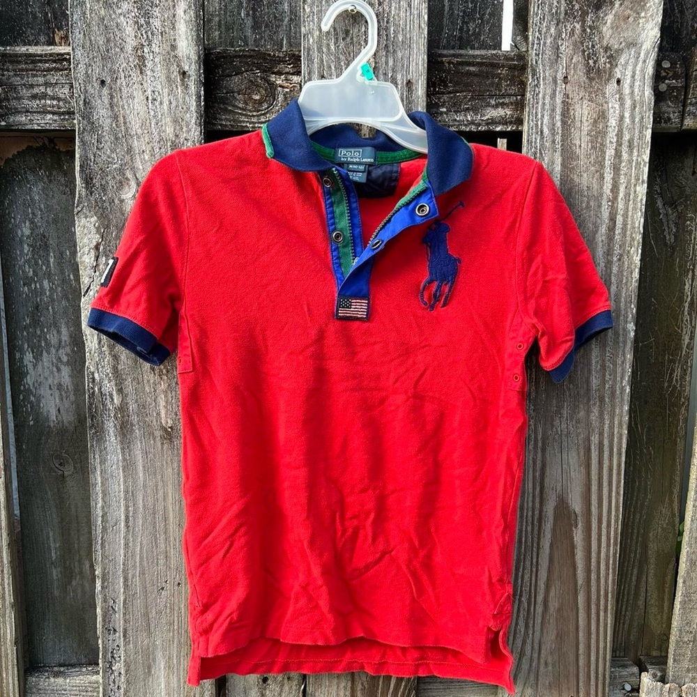 Polo Ralph Lauren Big Pony Shirt 
Functional Zipper and button